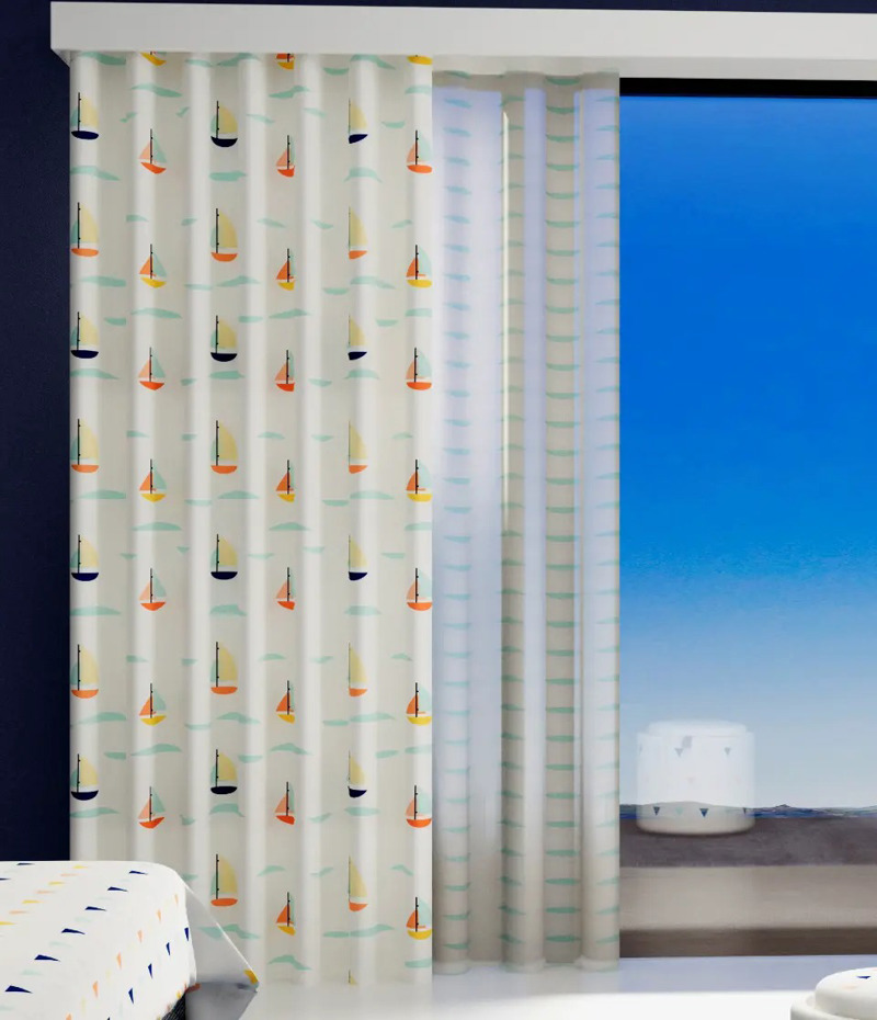 Ύφασμα 'Yachts' με Σχέδιο Καραβάκια (300cm)