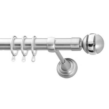 Κουρτινόξυλο Φ25 Inox ECO Abstract Νίκελ Σατινέ