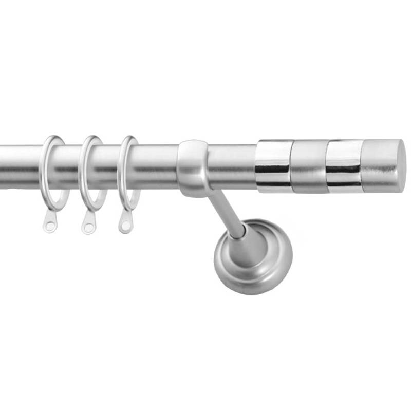 Agiovlasitishome - ΣΗΜΑΝΤΙΚΟ: Σε περίπτωση διαφοράς τιμής από το κατάστημα ισχύει παντα και μόνο η τιμή του καταστήματος Κουρτινόξυλο Φ25 Inox ECO Sylvia Νίκελ Σατινέ