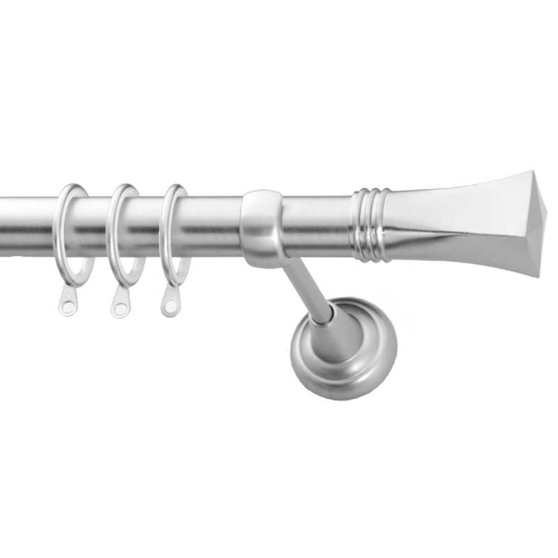 Agiovlasitishome - ΣΗΜΑΝΤΙΚΟ: Σε περίπτωση διαφοράς τιμής από το κατάστημα ισχύει παντα και μόνο η τιμή του καταστήματος Κουρτινόξυλο Φ25 Inox ECO Elegant Νίκελ Σατινέ