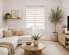 MRShome Double Roler Ruthmizomenis Skiasis 120x230cm Bez