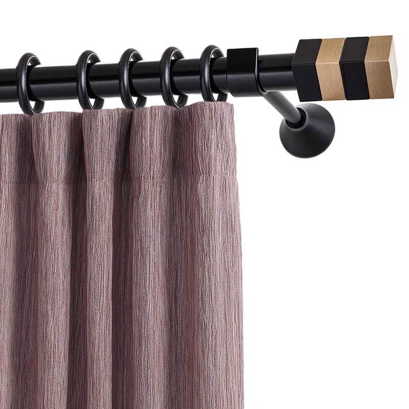 Agiovlasitishome - ΣΗΜΑΝΤΙΚΟ: Σε περίπτωση διαφοράς τιμής από το κατάστημα ισχύει παντα και μόνο η τιμή του καταστήματος Agiovlasitishome Κουρτινόξυλο Φ25 Quatro-S Μαύρο Ματ/Or