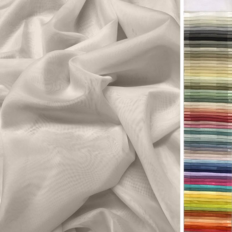 Ύφασμα Βουάλ Σατινέ 'Quiz' διαθέσιμο σε Διάφορες Αποχρώ