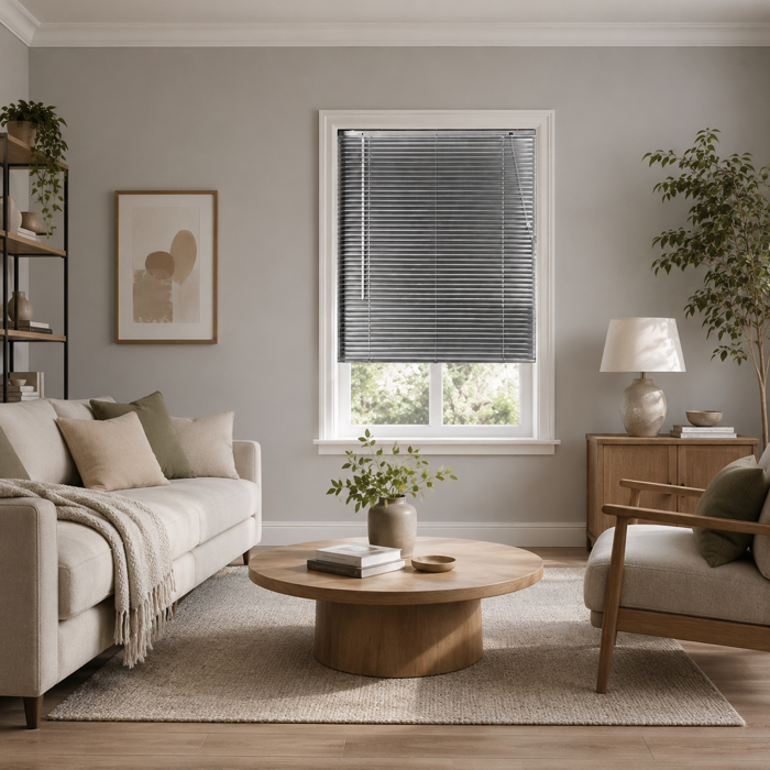 MRShome Metalliko Stori alouminiou 25mm 120x140cm Ggri
