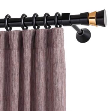 Agiovlasitishome Κουρτινόξυλο Φ25 Triplet Μαύρο Ματ/Oro