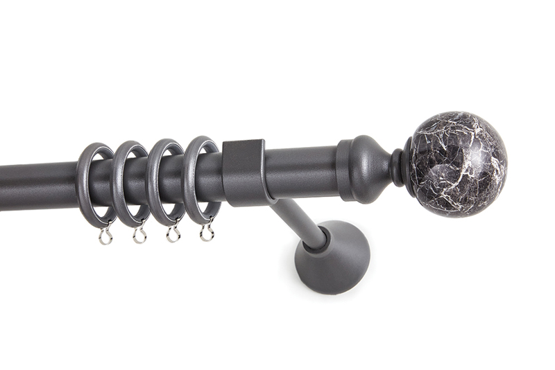 Anartisi Κουρτινόξυλο Φ25 'Marble Collection' Lithos MY