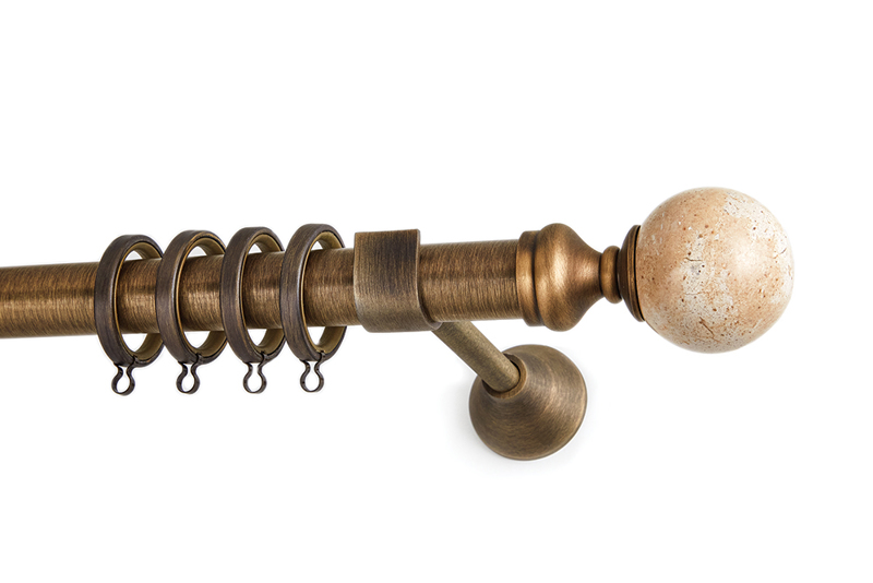 Anartisi Κουρτινόξυλο Φ25 Bronze 'Marble Collection' Li