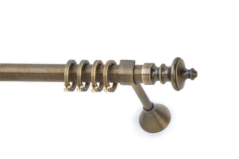 Anartisi - ΣΗΜΑΝΤΙΚΟ: Σε περίπτωση διαφοράς τιμής από το κατάστημα ισχύει παντα και μόνο η τιμή του καταστήματος Anartisi Κουρτινόξυλο Bronze Φ25 FIORE Αντικέ Μπρονζέ