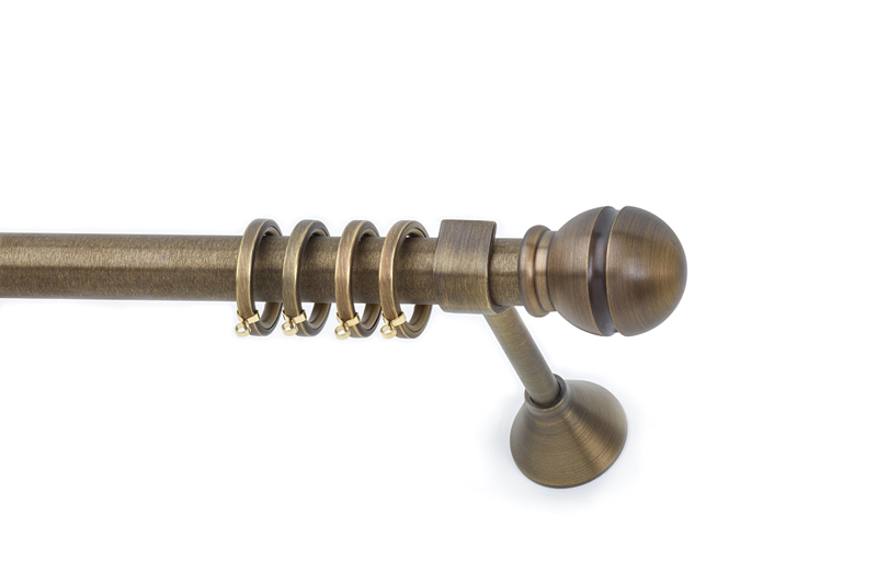 Anartisi Κουρτινόξυλο Bronze Φ25 ROMA Αντικέ Μπρονζέ