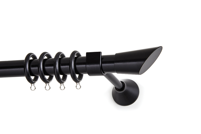 Anartisi Κουρτινόξυλο Μαύρο Φ25 VEGA MY 24