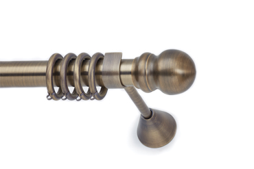 Anartisi Κουρτινόξυλο Φ35 Globe Αντικέ Μπρονζέ