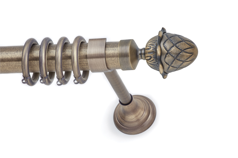 Anartisi Κουρτινόξυλο Φ35 Luxor Αντικέ Μπρονζέ