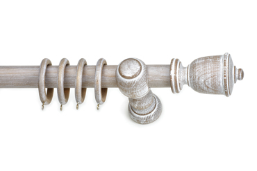 Ξύλινο Κουρτινόξυλο Φ35 TRULO sbianco