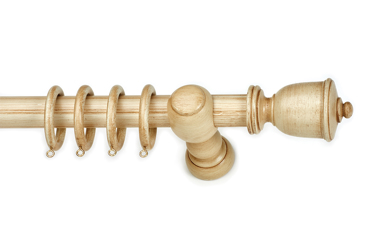 Ξύλινο Κουρτινόξυλο Φ35 TRULO avorio