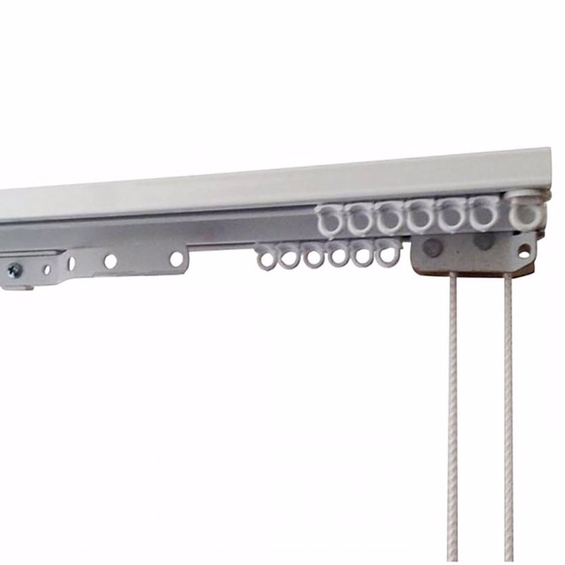 Anartisi - ΣΗΜΑΝΤΙΚΟ: Σε περίπτωση διαφοράς τιμής από το κατάστημα ισχύει παντα και μόνο η τιμή του καταστήματος Σιδηρόδρομος Κουρτίνας Διπλός Δανίας Λευκός 6cm με Μηχα