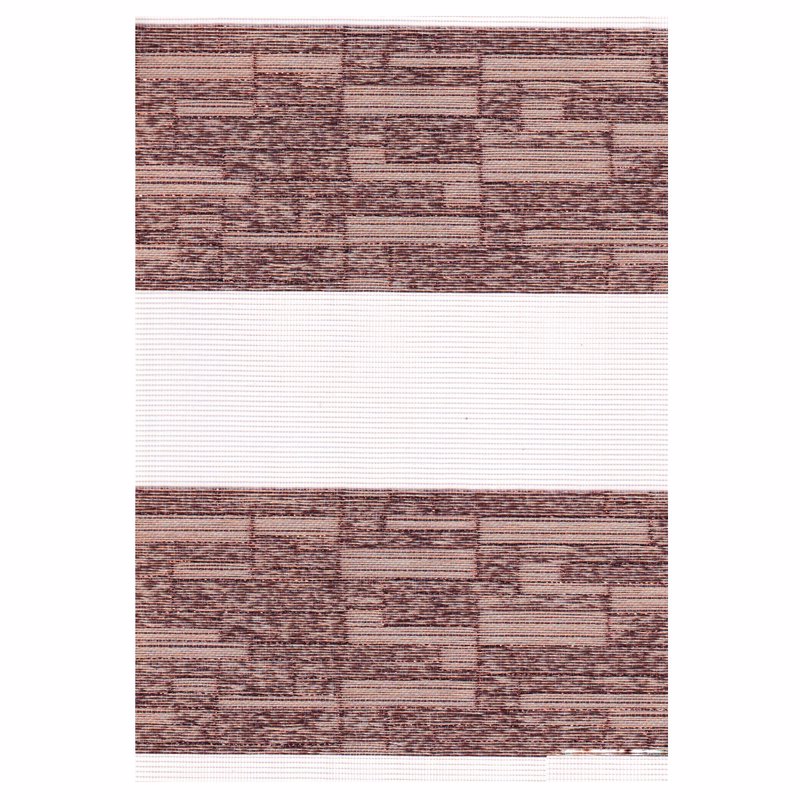 ZK284 Double Ρόλερ Ρυθμιζόμενης Σκίασης 'Zebra' Καφέ/Μπρονζέ