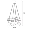Arkolight Fotistiko Orofis 4Foto apo Xulo kai Sxoini 50x50x115cm E27 673-2/4