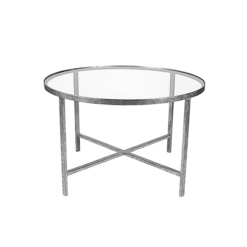 Art et Lumiere ΤΡΑΠΕΖΙ ΣΑΛΟΝΙΟΥ ΜΕΤΑΛΛΙΚΟ ΑΣΗΜΙ ΜΕ ΔΙΑΦ