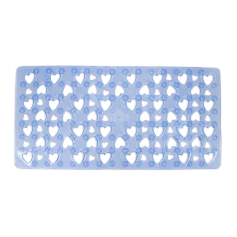 Αξεσουάρ Μπάνιου agiovlasitishome - ΣΗΜΑΝΤΙΚΟ: Σε περίπτωση διαφοράς τιμής από το κατάστημα ισχύει παντα και μόνο η τιμή του καταστήματος Dimitracas Πατάκι Αντιολισθητικό Σιελ 'Hearts' 37x71cm