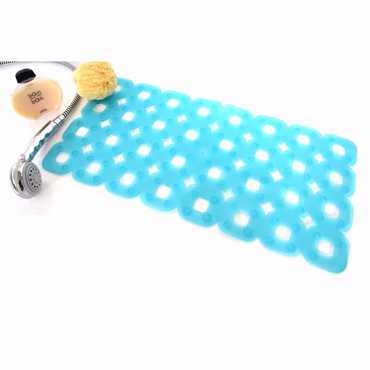 Dimitracas Αντιολισθητικό Ταπέτο Μπανιέρας Paco Διάφανο Τιρκουάζ 35x71cm 00082.002