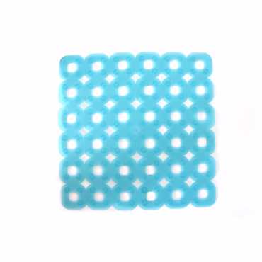 Dimitracas Αντιολισθητικό Ταπέτο Ντουζιέρας Paco Διάφανο Τιρκουάζ 53x53cm 00083.002