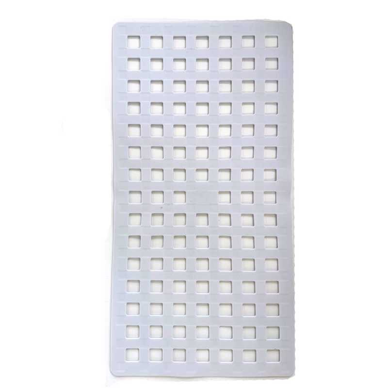 Dimitracas Αντιολισθητικό Ταπέτο Μπανιέρας Square Λευκό