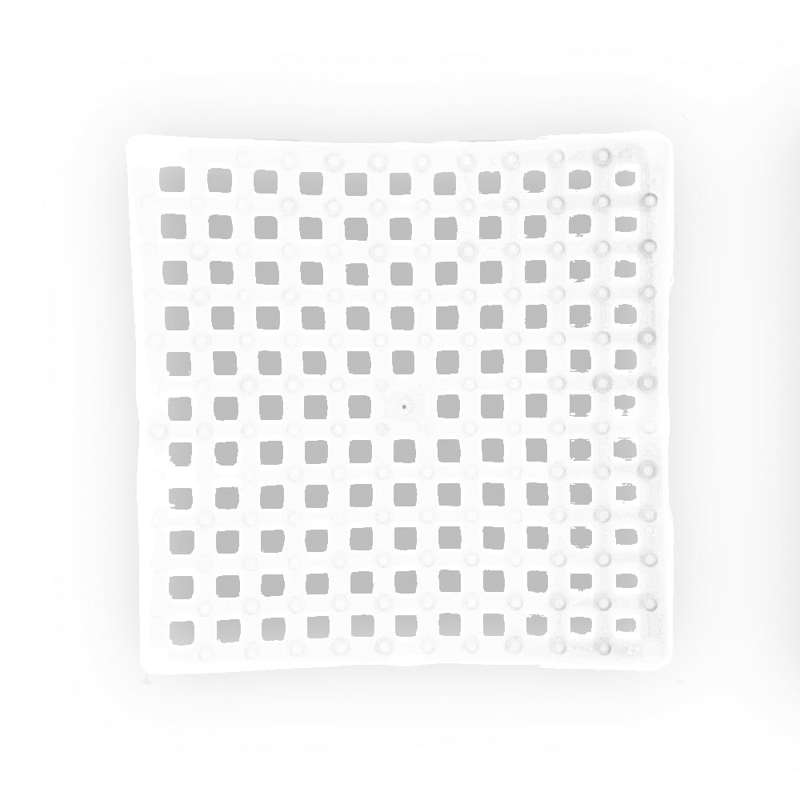 Dimitracas Αντιολισθητικό Ταπέτο Ντουζιέρας Square Λευκ