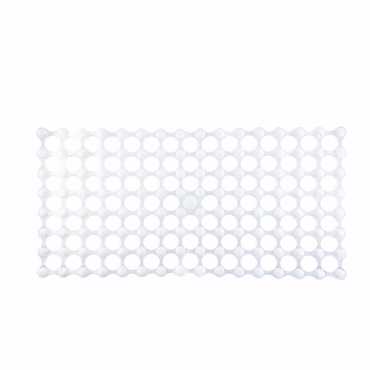 Dimitracas Αντιολισθητικό Ταπέτο Μπανιέρας Golf Λευκό 34x68.5cm 00285.001