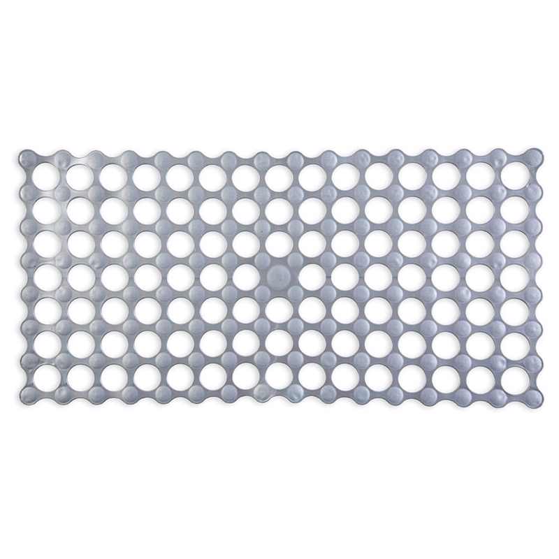 Dimitracas Αντιολισθητικό Ταπέτο Μπανιέρας Golf Ασημί 34x68.5cm 00285.003