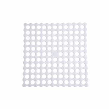 Dimitracas Αντιολισθητικό Ταπέτο Ντουζιέρας Golf Λευκό 54x54cm 00286.001