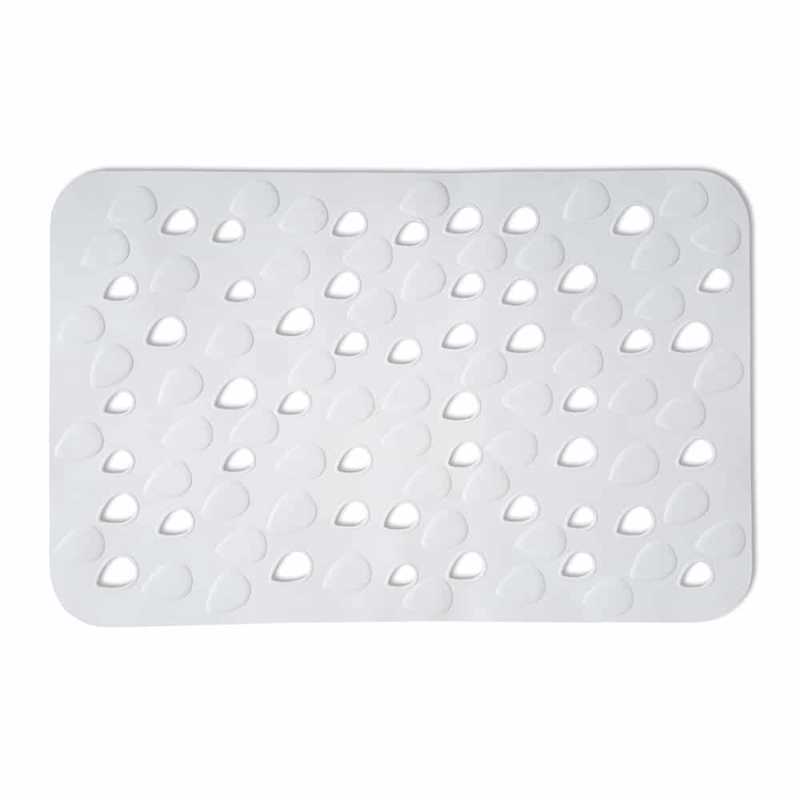 Αξεσουάρ Μπάνιου agiovlasitishome - ΣΗΜΑΝΤΙΚΟ: Σε περίπτωση διαφοράς τιμής από το κατάστημα ισχύει παντα και μόνο η τιμή του καταστήματος Dimitracas Αντιολισθητικό Ταπέτο Μπανιέρας Drops Λευκό