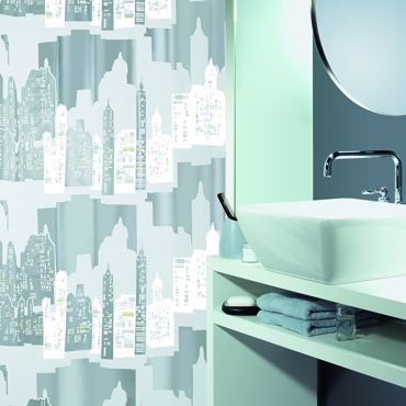 Dimitracas Κουρτίνα Μπάνιου 'Skyline' 180x200cm 00786.001