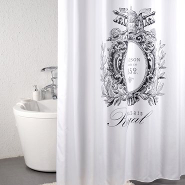 Dimitracas Κουρτίνα Μπάνιου Υφασμάτινη 'Royal' 180x200cm 02333.001