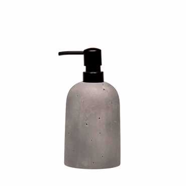 Dimitracas Dispenser - Αντλία Υγρού Σαπουνιού Rainbow Gemini Polyresin Γκρι Φ8.5x17cm 03018.001