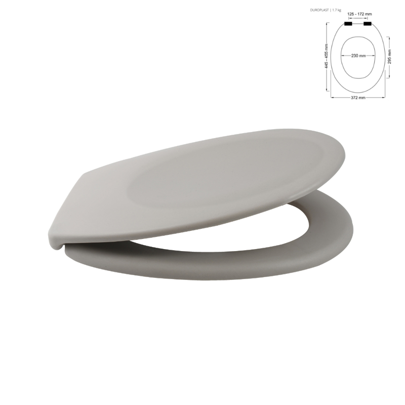 Dimitracas Καπάκι Λεκάνης SPIRELLA Neela Duroplast Taupe 37x45cm 03666.001