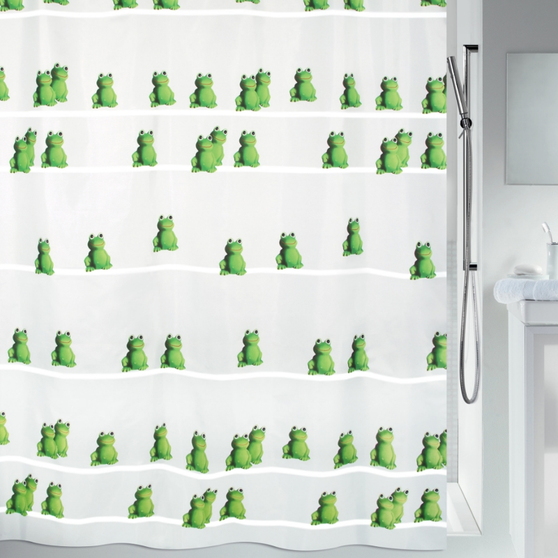 Dimitracas - ΣΗΜΑΝΤΙΚΟ: Σε περίπτωση διαφοράς τιμής από το κατάστημα ισχύει παντα και μόνο η τιμή του καταστήματος Dimitracas Κουρτίνα Μπάνιου SPIRELLA Quack Πράσινη 180x