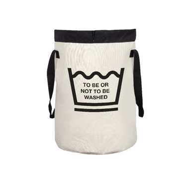 Dimitracas Καλάθι Απλύτων SPIRELLA Funwash Ασπρόμαυρο Polyester 75lt Φ40x60cm 05095.002