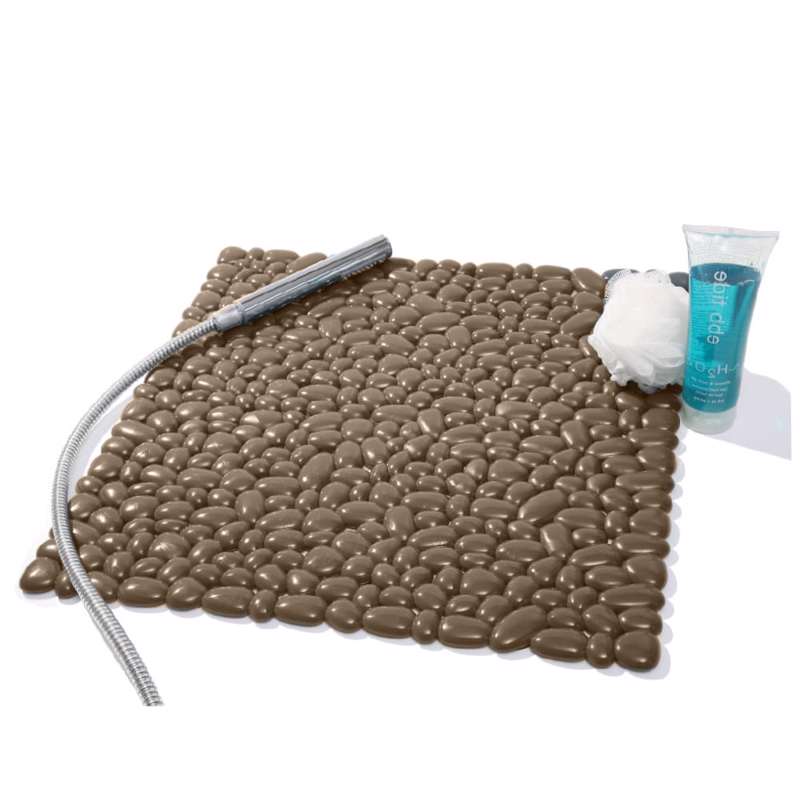 Αξεσουάρ Μπάνιου agiovlasitishome - ΣΗΜΑΝΤΙΚΟ: Σε περίπτωση διαφοράς τιμής από το κατάστημα ισχύει παντα και μόνο η τιμή του καταστήματος Dimitracas Αντιολισθητικό Ταπέτο Ντουζιέρας Βότσαλο 3D