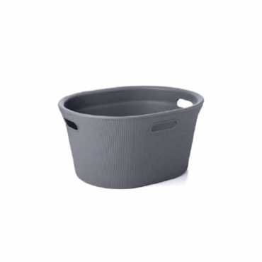 Dimitracas Λεκάνη Ρούχων TATAY Baobab Πλαστική Ανθρακί 52x42.5x26.5cm 06650.006