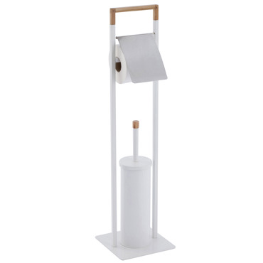 Dimitracas Stand Χαρτοθήκη & Πιγκάλ SPIRELLA Natura Λευκό 19x74.5cm 07486.001