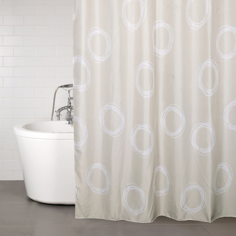 Dimitracas Κουρτίνα Μπάνιου RAINBOW Ronda Λευκή 180x200