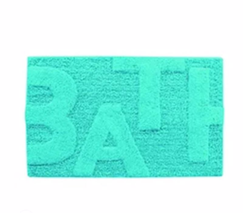 Dimitracas Χαλάκι BATH TAPIS Βαμβακερό Τιρκουάζ 80x50cm