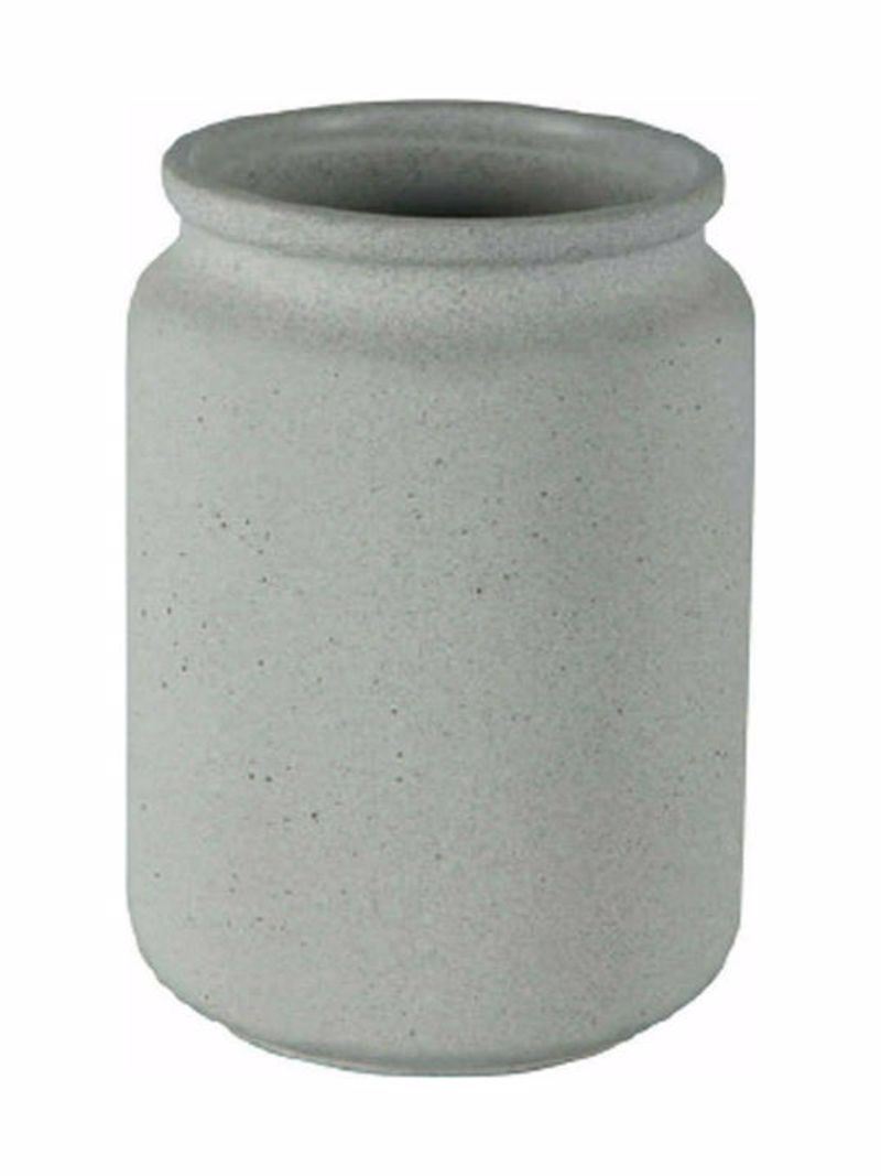 Dimitracas Ποτηροθήκη SPIRELLA Cement Κεραμική Γκρι Φ7.5x10.6cm 03218.001