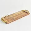 ESTHETI home Xulinos Diskos Akakias me Metallika Picks Fagtou kai Xrusa Xeroulia 40x13x2cm 600-44341