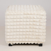 ESTHETI home Skampo Beloudino Lefko me Xulina Podia 42x42x40cm 750-14028