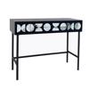 ESTHETI home Konsola Xulini Mavri/Lefki 100x40x77cm 750-25041