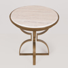 ESTHETI home Trapezi Metalliko Xruso/Lefko F50x52cm 750-39559