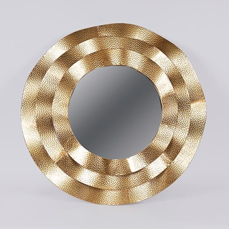 Καθρέπτες agiovlasitishome - ΣΗΜΑΝΤΙΚΟ: Σε περίπτωση διαφοράς τιμής από το κατάστημα ισχύει παντα και μόνο η τιμή του καταστήματος ESTHETI home Καθρέπτης Μεταλλικός Χρυσός Φ70x3.5cm 751-