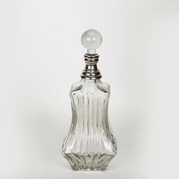 ESTHETI home Καράφα Γυάλινη Μεταλλική Ασημί 11x11x33cm 752-10523