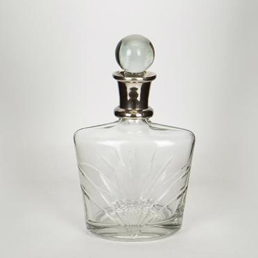 ESTHETI home Καράφα Γυάλινη/Μεταλλική Ασημί 15x10x25cm 752-10526